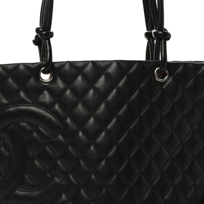 Chanel Calfskin Quilted Large Cambon Tote Black 8 of 10