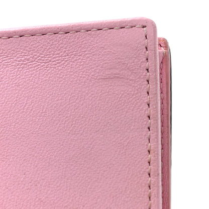 Christian Dior Lambskin Cannage Bi-Color Small Lady Dior Flap Card Holder Black Pink 10 of 19