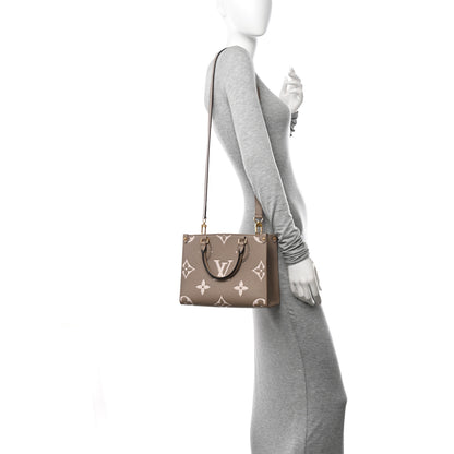 Louis Vuitton Empreinte Monogram Giant Onthego PM Tourterelle Creme 2 of 11