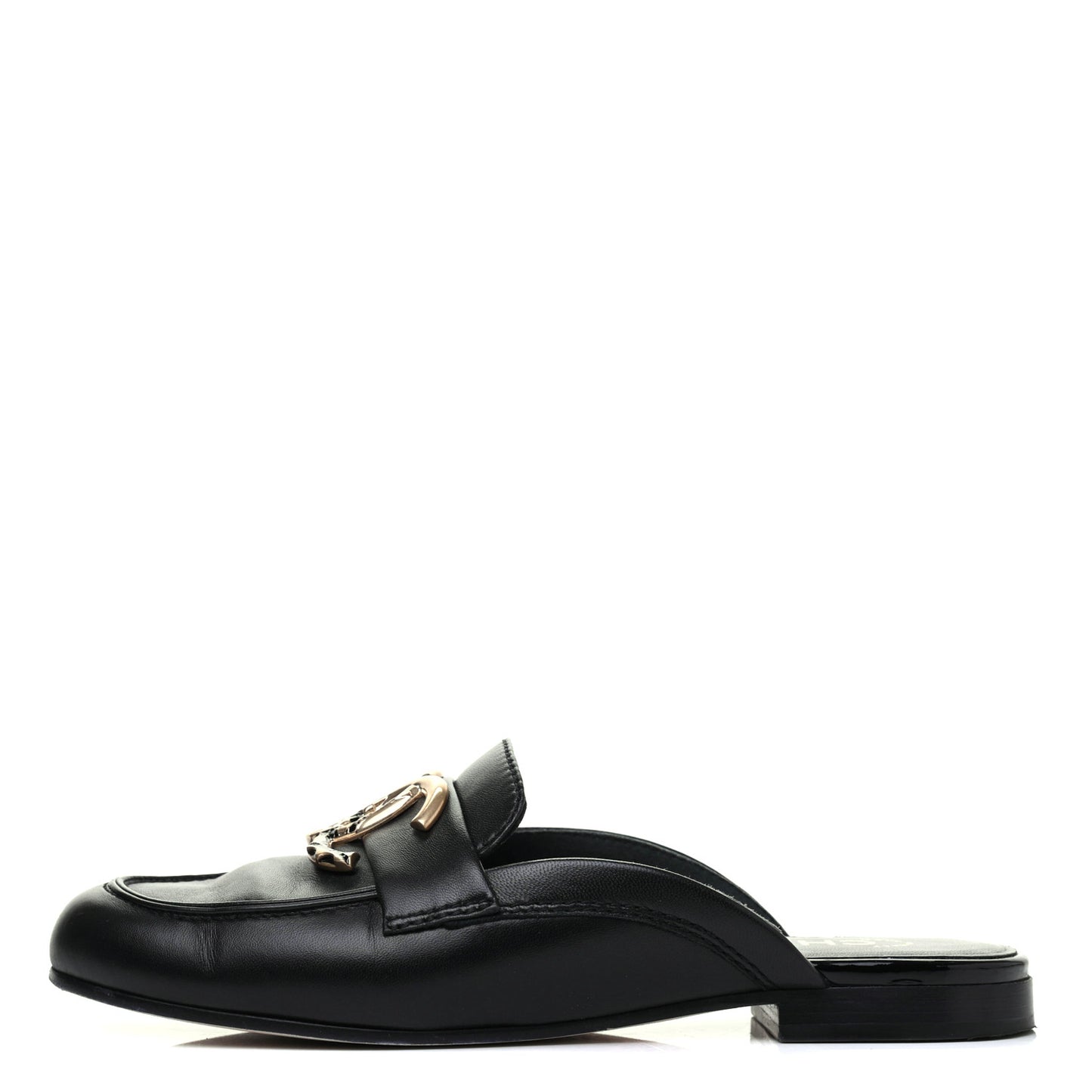 Lambskin CC Mules 36 Black