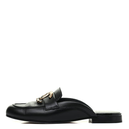 Chanel Lambskin CC Mules 36 Black 1 of 15