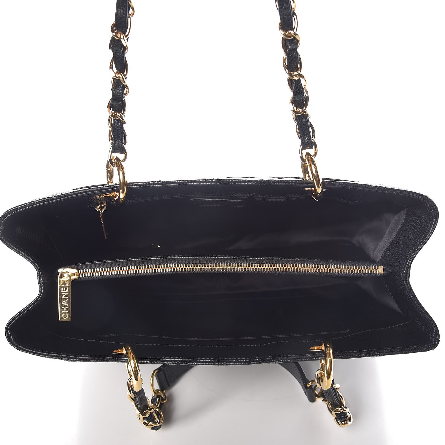 Chanel Caviar Quilted Grand Shopping Tote GST Black 7 of 10