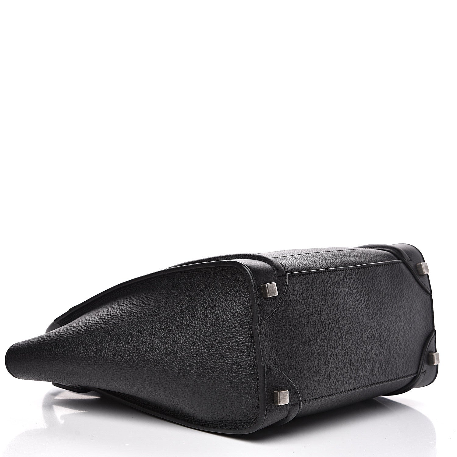 Celine Drummed Calfskin Micro Luggage Black 3 of 10