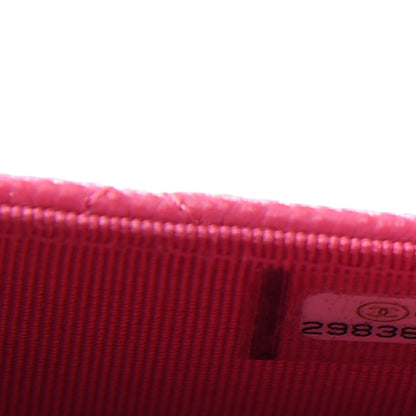 Chanel Caviar Quilted Flap Card Holder Wallet Pink 8 of 9