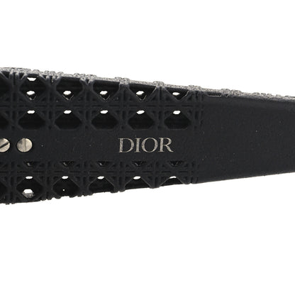 Christian Dior Acetate Nylon Cannage Mask Dior3D M1U Sunglasses Black 5 of 8