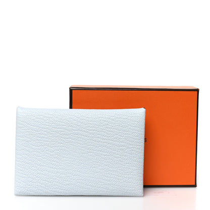 Hermes Chevre Mysore Calvi Card Case Bleu Brume 8 of 8