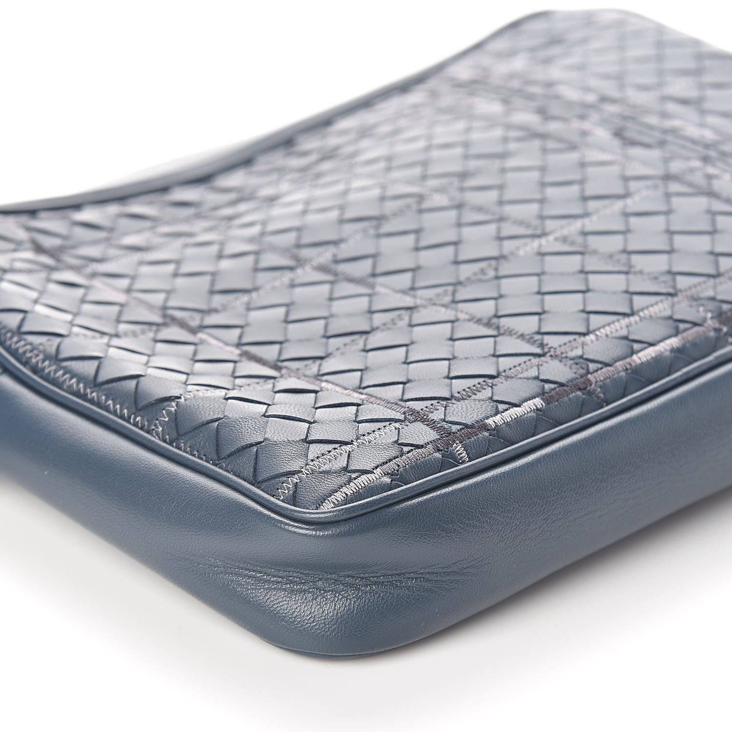 Bottega Veneta Nappa Intrecciato Stitched Zip Around Case 5 of 8