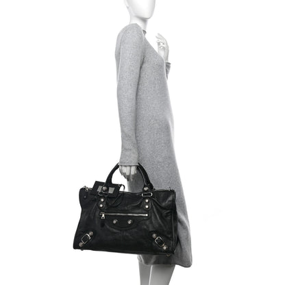 Balenciaga Agneau Giant 21 Silver Hardware Work Black 2 of 13