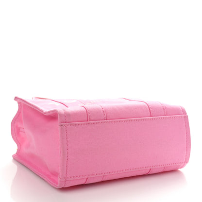 Marc Jacobs Cotton Canvas Small The Traveler Tote Bag Pink 4 of 9
