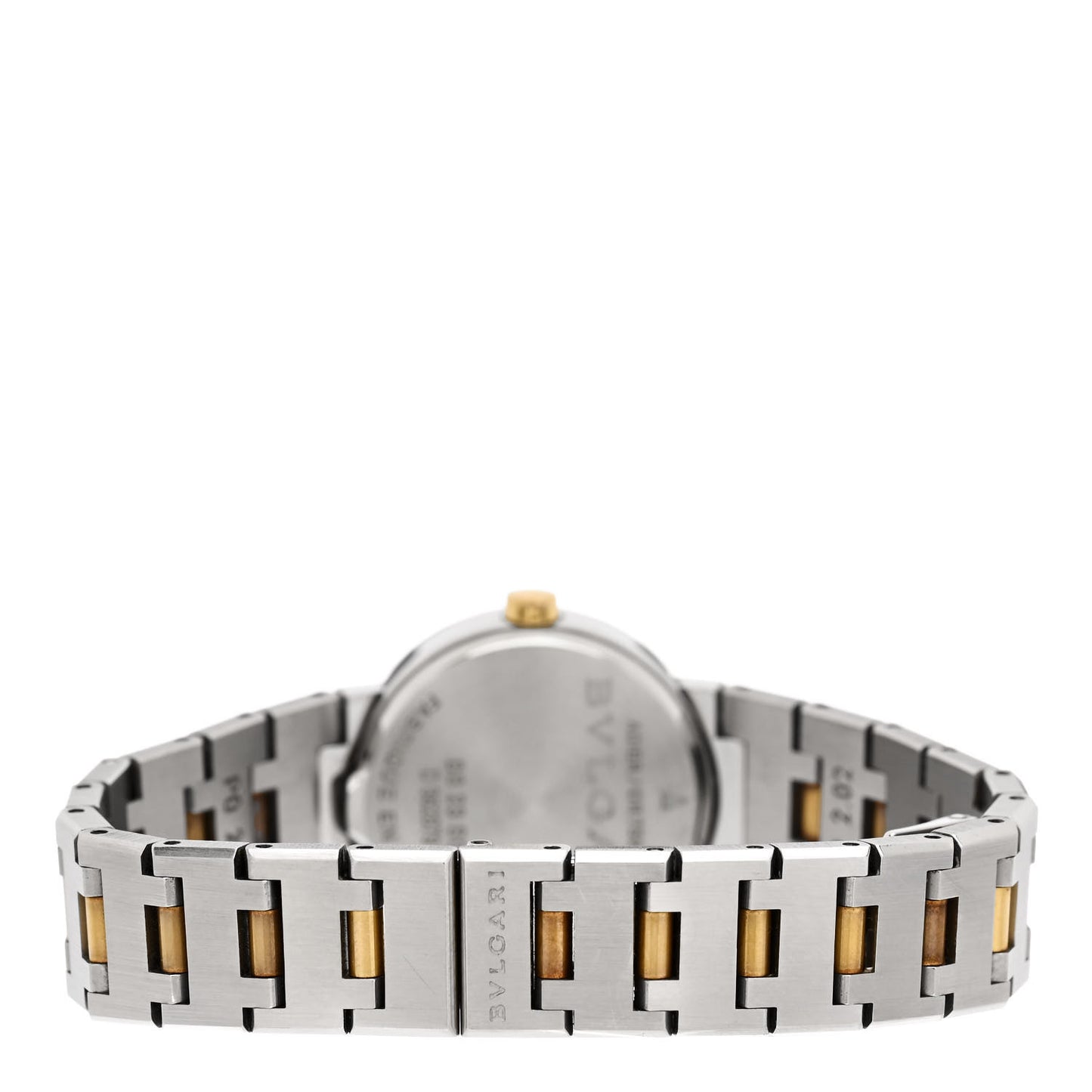 Stainless Steel 18K Yellow Gold 23mm Quartz Watch Black
