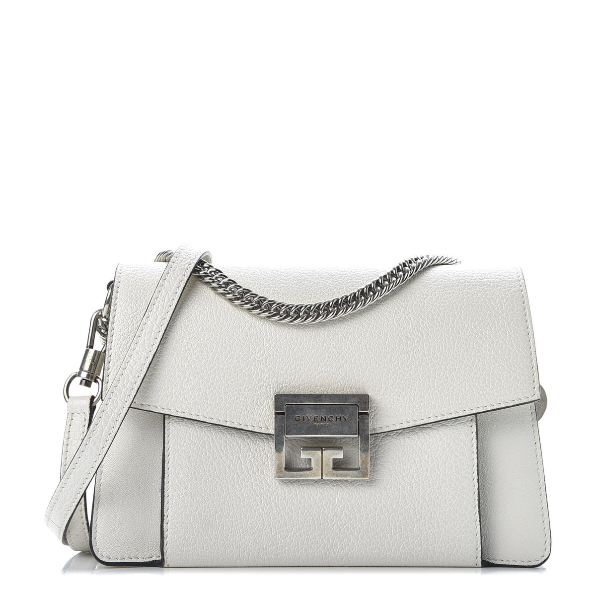 Goatskin Small GV3 Shoulder Bag White