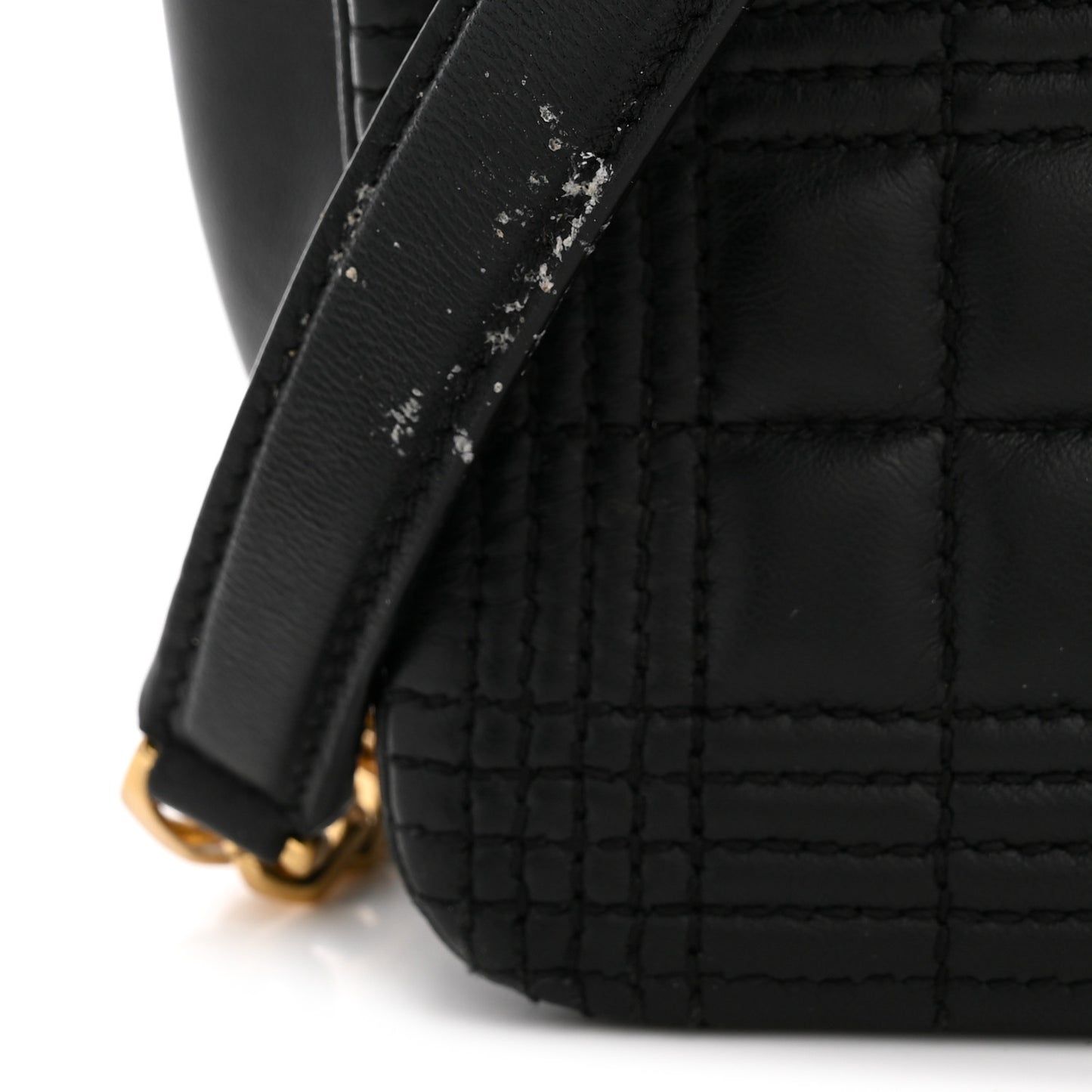 Lambskin Quilted Medium Lola Bag Black