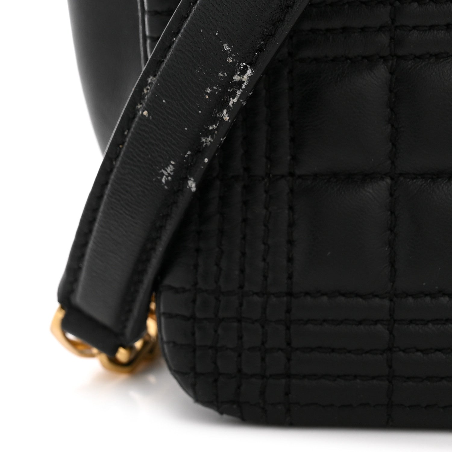 Burberry Lambskin Quilted Medium Lola Bag Black 14 of 14