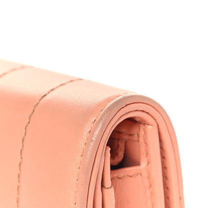 Gucci Calfskin Vertical Ring Matelasse GG Marmont Card Case Wallet Peachy Chic 10 of 11