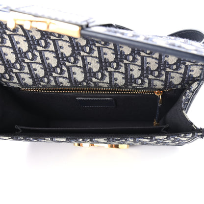 Christian Dior Oblique 30 Montaigne Flap Bag Blue 4 of 4
