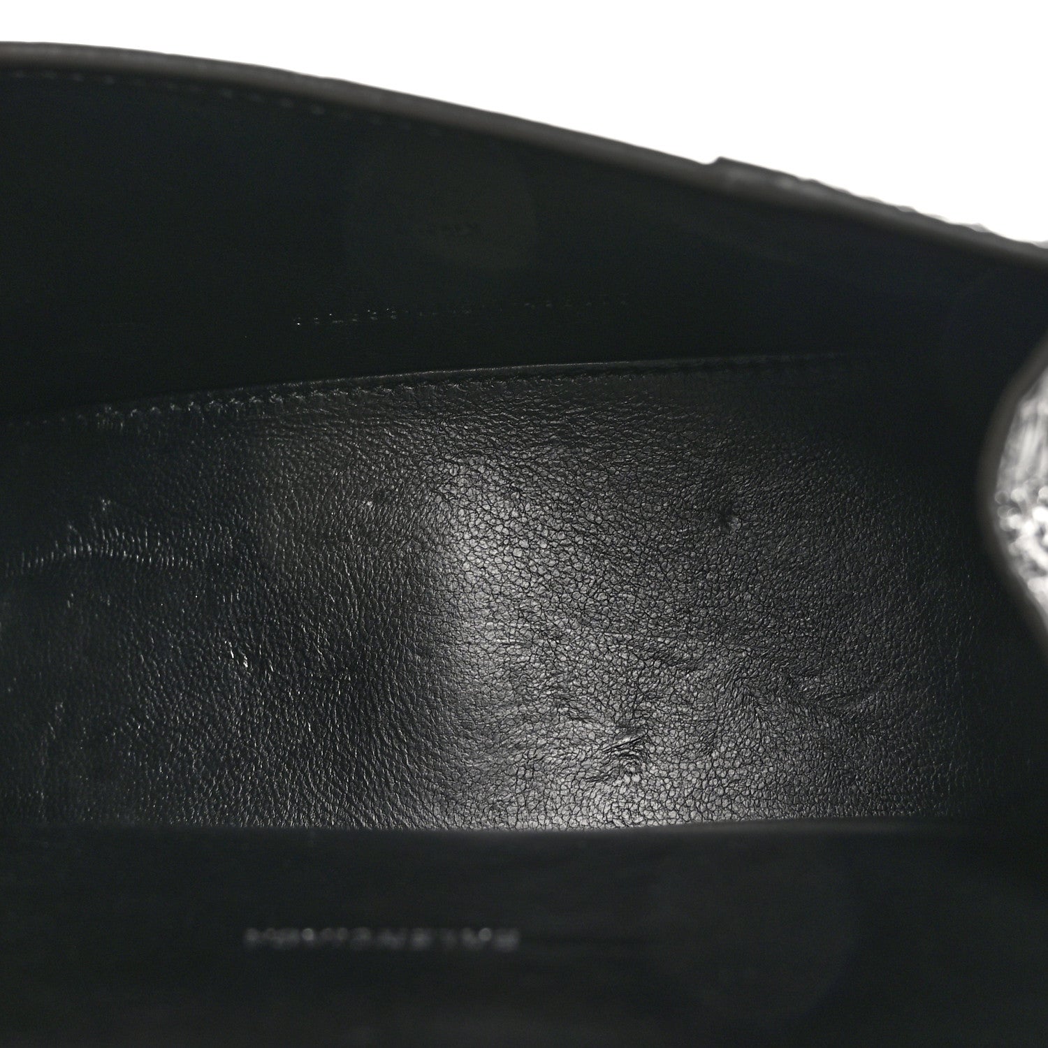 Balenciaga Metallic Shiny Calfskin Crocodile Embossed Hourglass Top Handle Bag XS Gunmetal 5 of 10