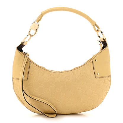 Gucci Guccissima Half Moon Hobo Yellow 1 of 13