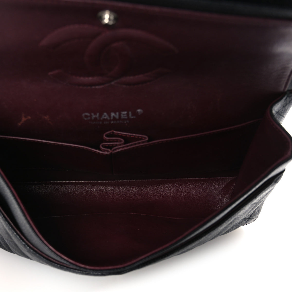 Chanel Caviar Quilted Medium Double Flap Black 5 of 12