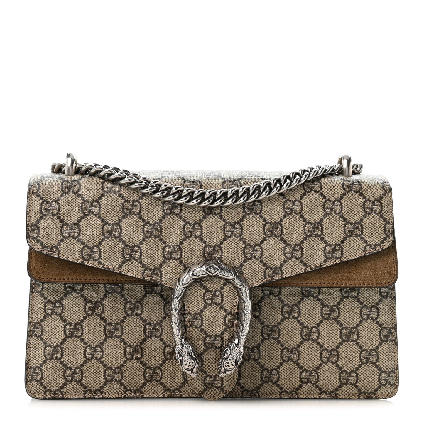 GG Supreme Monogram Small Dionysus Shoulder Bag Taupe