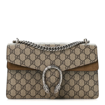 Gucci GG Supreme Monogram Small Dionysus Shoulder Bag Taupe 1 of 12