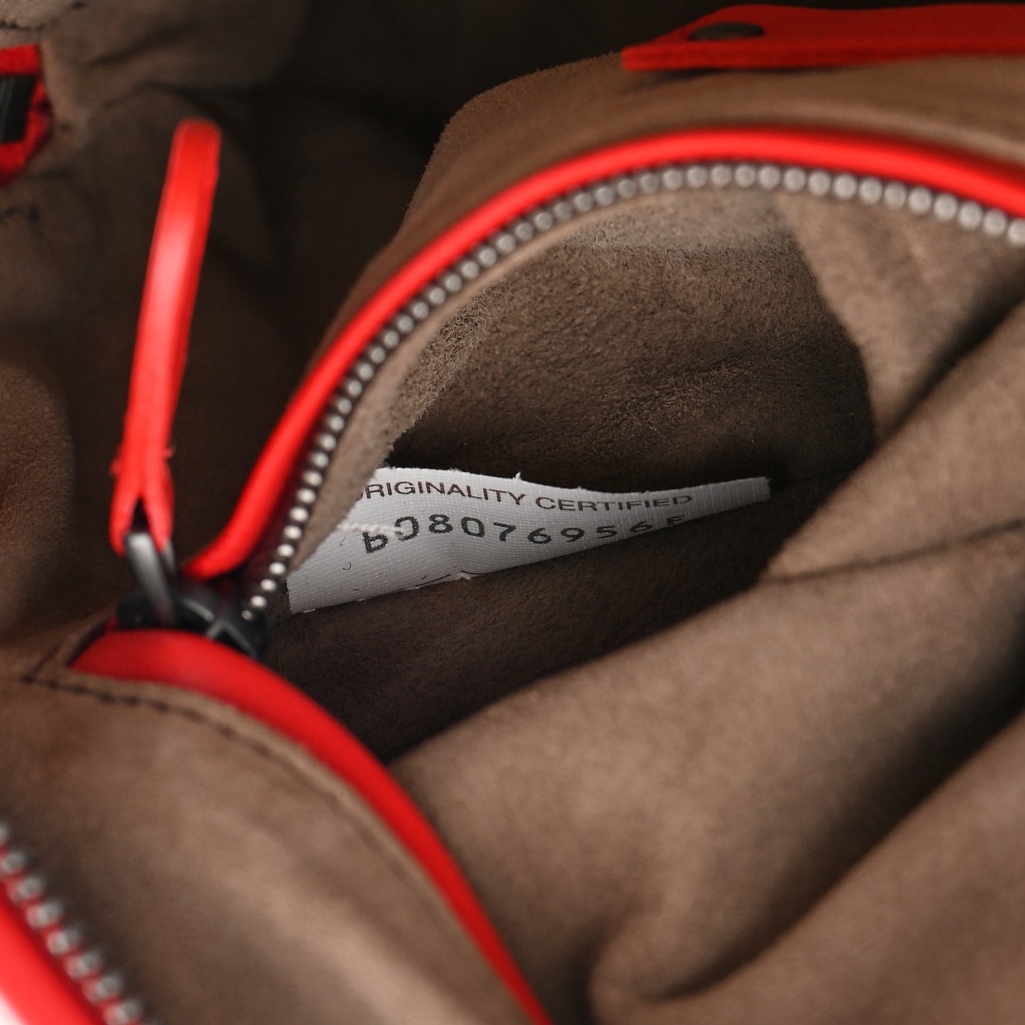 Nappa Intrecciato Nodini Crossbody Messenger Red
