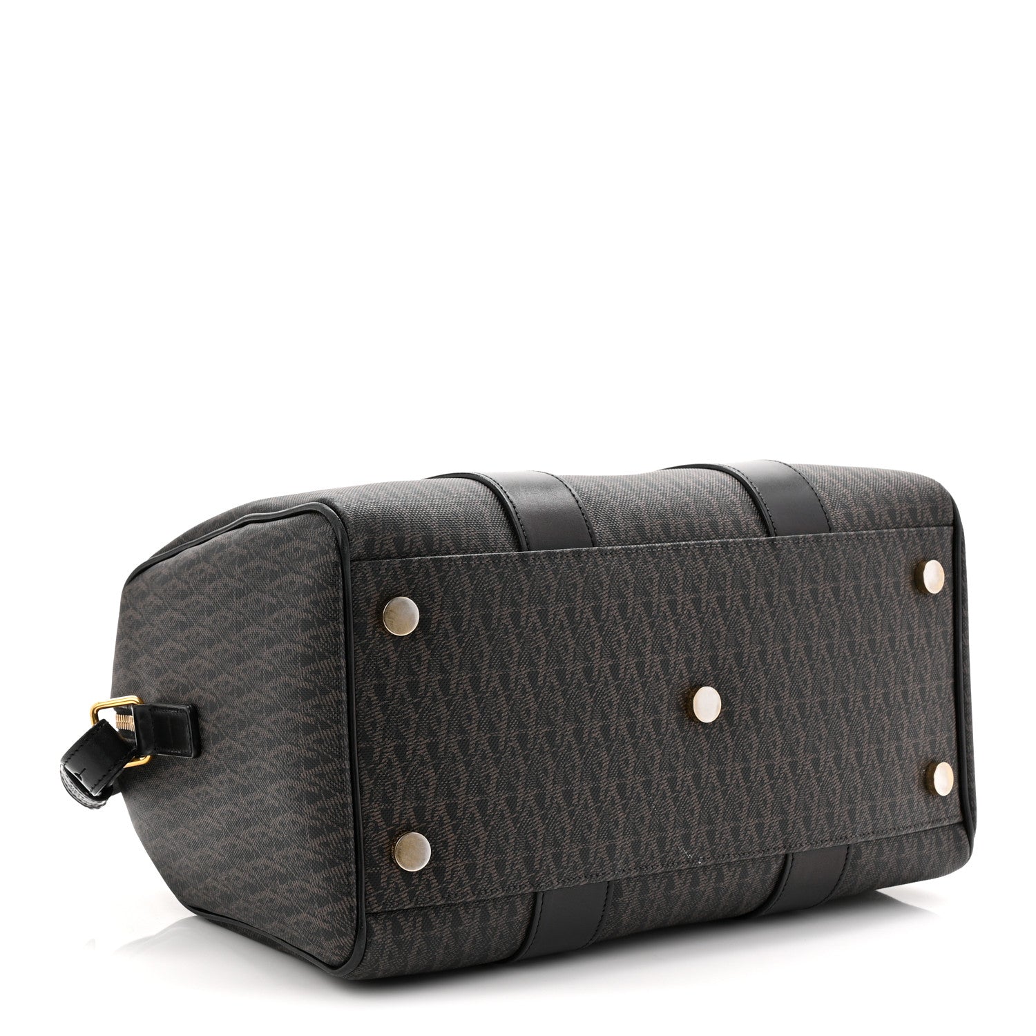 Saint Laurent Canvas Smooth Calfskin Monogram Duffle Black 4 of 10