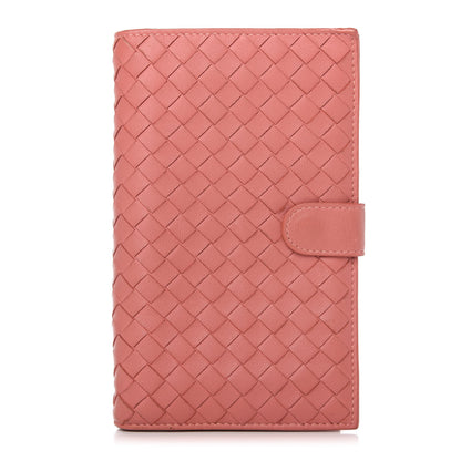 Bottega Veneta Nappa Intrecciato Continental Snap Wallet Corallo 1 of 8