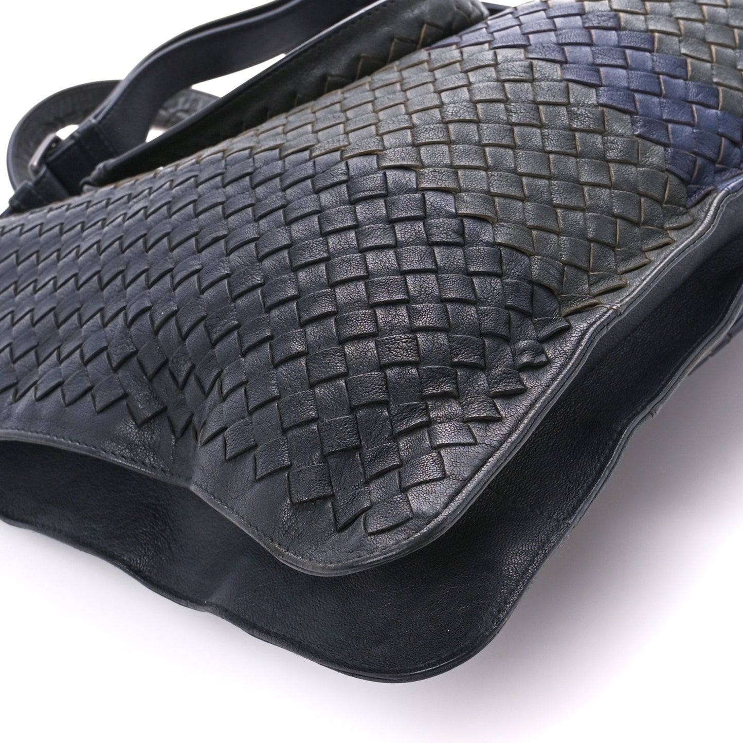 Intrecciato Briefcase Blue Gray