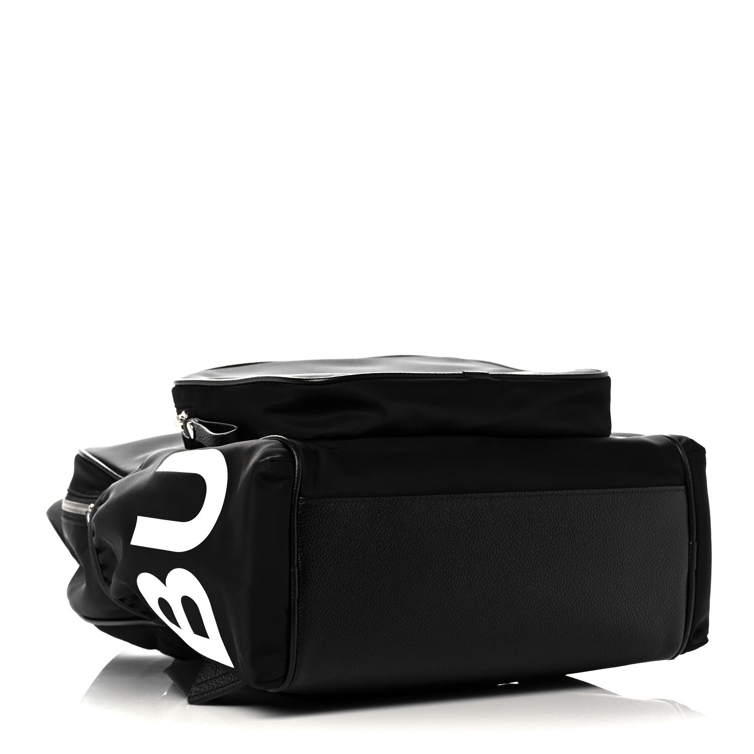 Burberry Nylon Logo Print Backpack Black 4 of 12