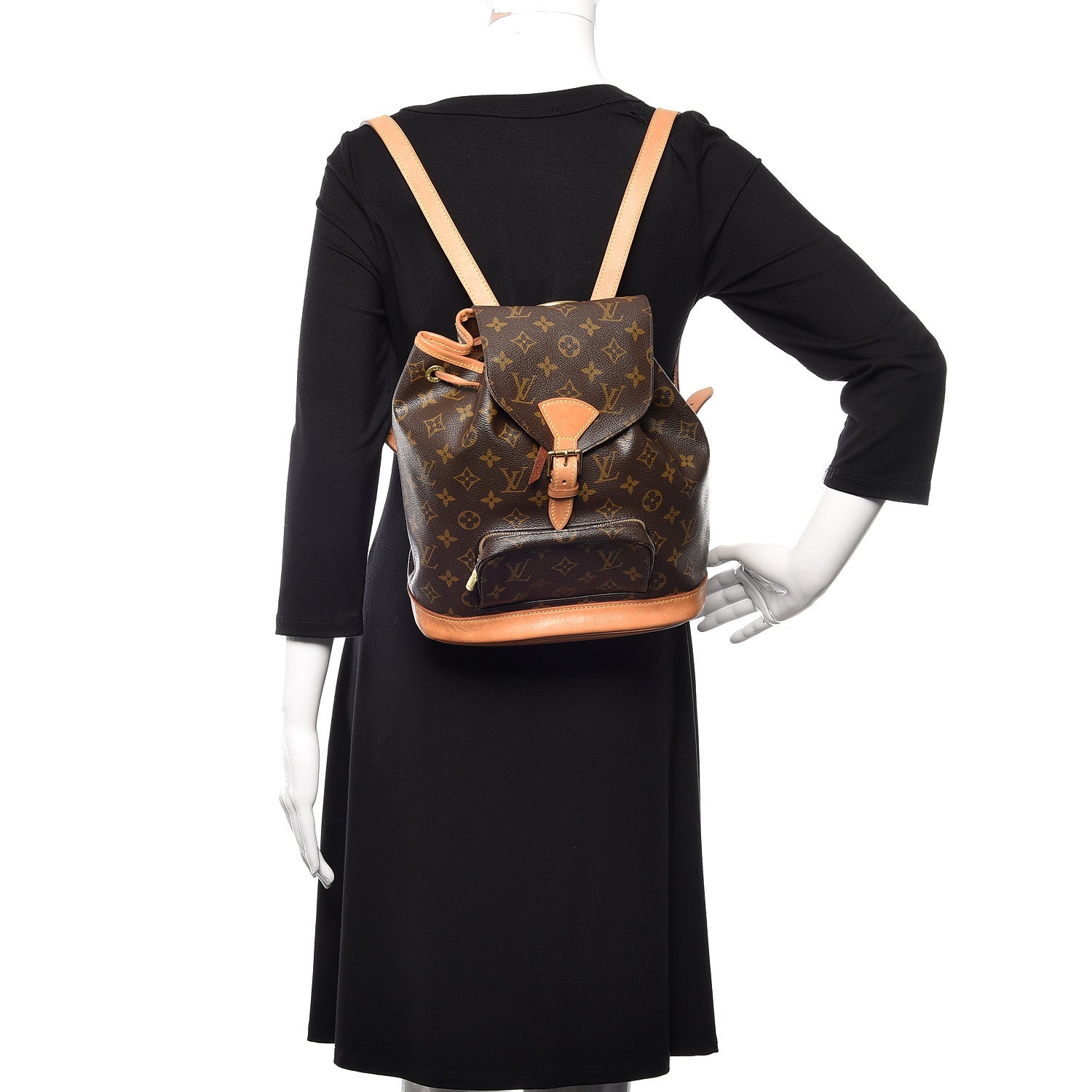 Louis Vuitton Monogram Montsouris MM Backpack 2 of 9