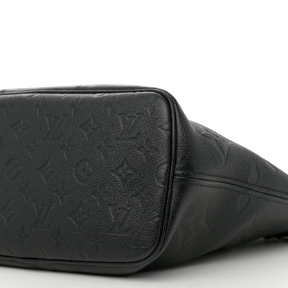 Louis Vuitton Empreinte Monogram Giant Neverfull MM Black 9 of 13