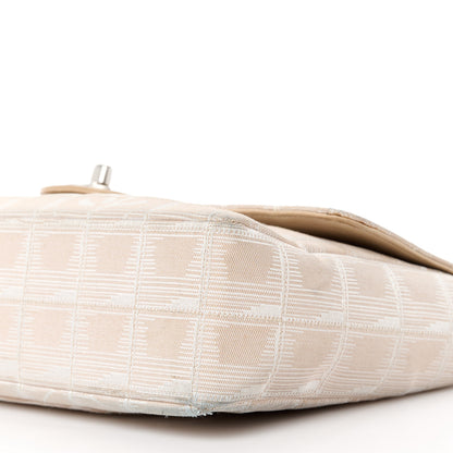 Chanel Nylon Medium Travel Flap Light Beige 11 of 14