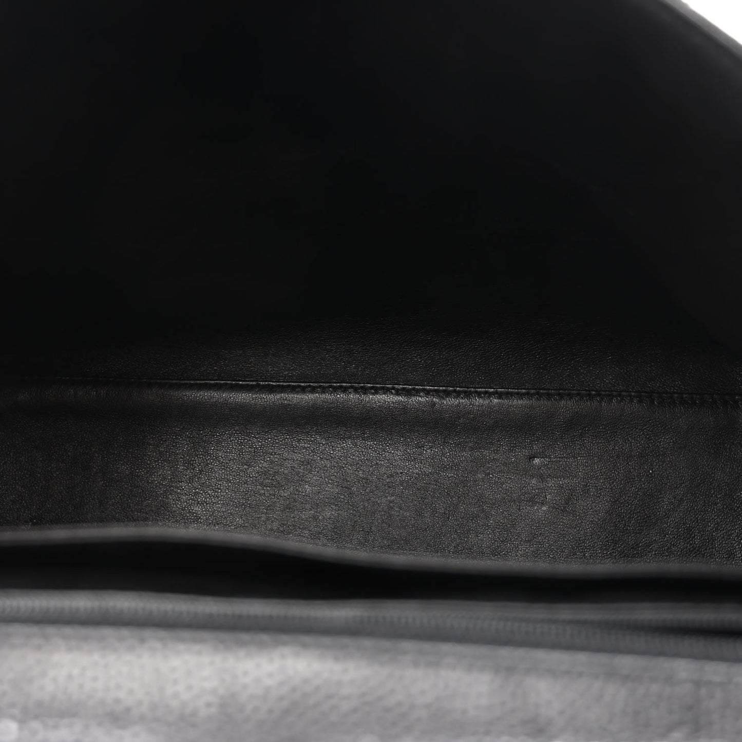 Caviar Quilted Jumbo Kelly Flap Black