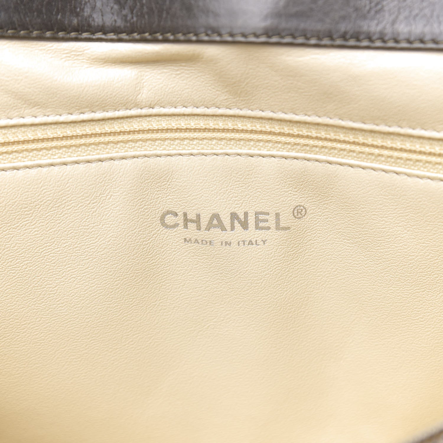 Chanel Glazed Calfskin Boy Satchel Flap Dark Grey 7 of 16