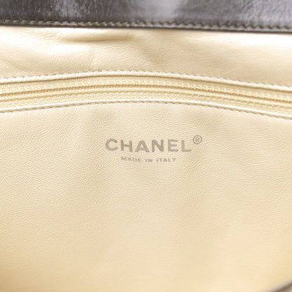 Chanel Glazed Calfskin Boy Satchel Flap Dark Grey 7 of 16