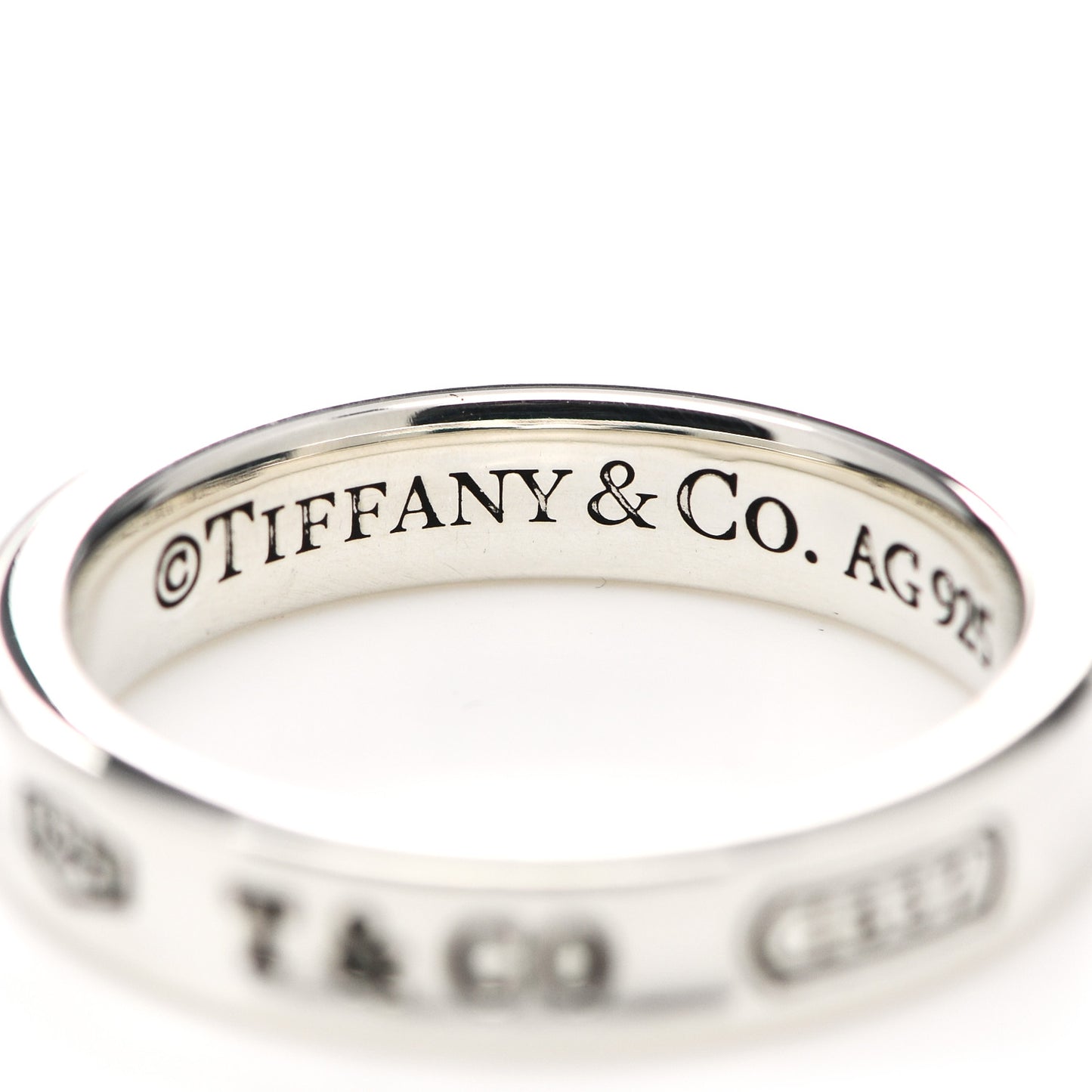 Sterling Silver Narrow 1837 Band Ring 53 6.25