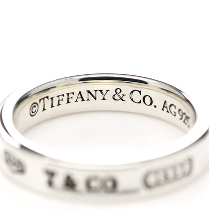 Tiffany Sterling Silver Narrow 1837 Band Ring 53 6.25 4 of 6