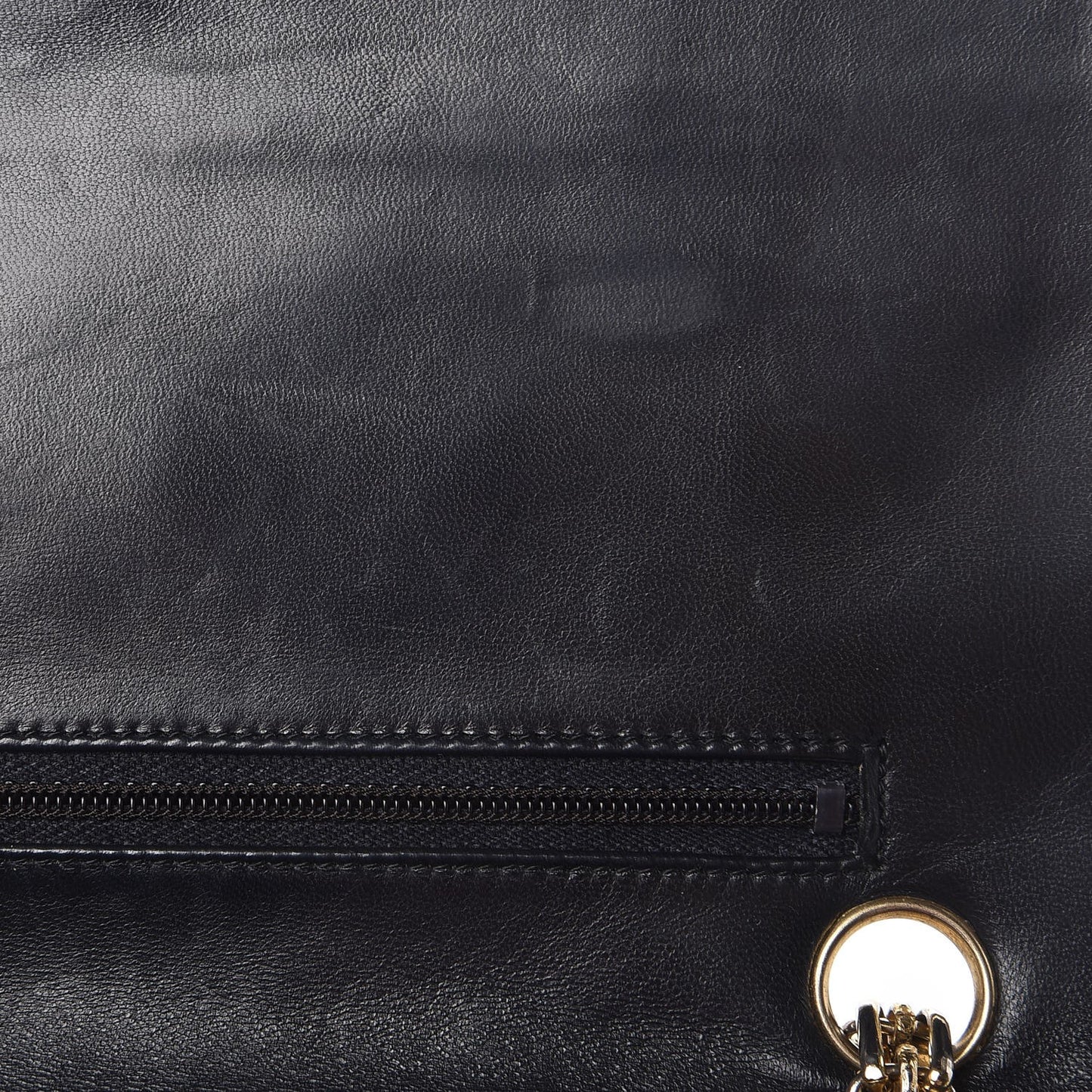 Lambskin Quilted Medium Bijoux Chain Double Flap Black