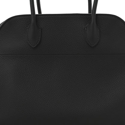 The Row Matte Grained Calfskin Soft Margaux 12 Black 8 of 10