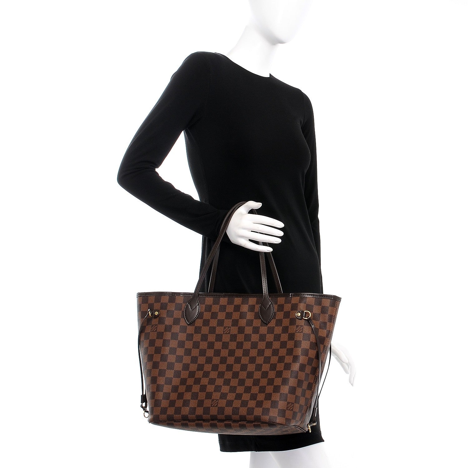 Louis Vuitton Damier Ebene Neverfull MM 2 of 7
