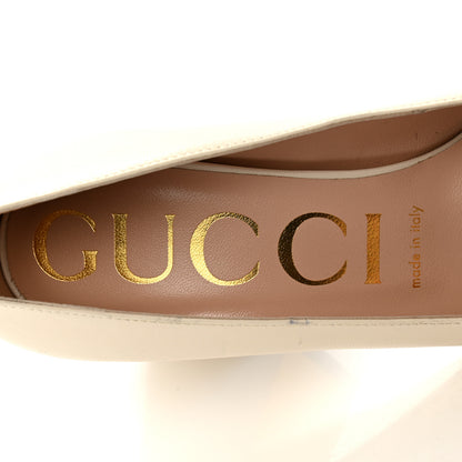 Gucci Malaga Kid Horsebit 75mm Pumps 36 Mystic White 6 of 11