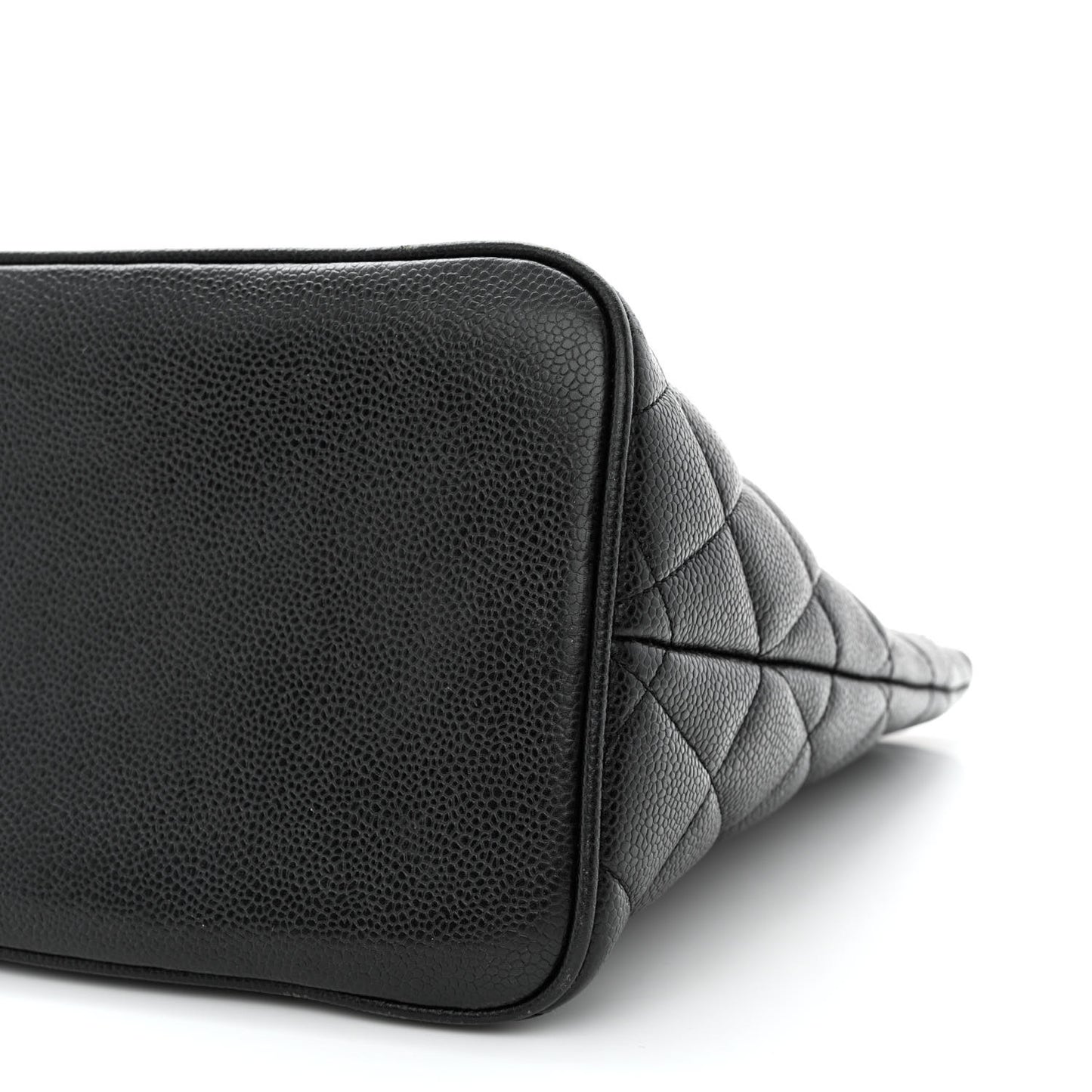 Caviar Quilted Medallion Tote Black