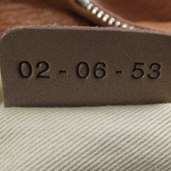 Leather Paddington Front Pocket Tote Tan