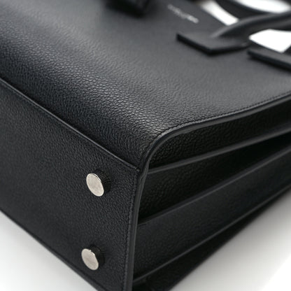 Saint Laurent Grained Calfskin Baby Sac De Jour Black 11 of 13