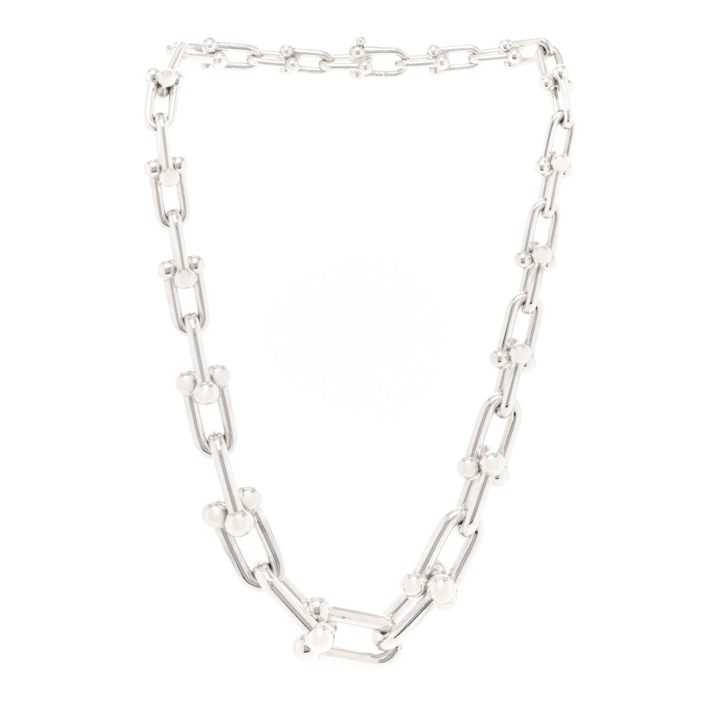 Sterling Silver HardWear Graduated Link Necklace