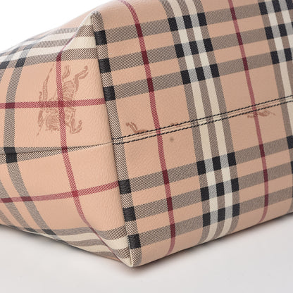 Burberry Haymarket Check Small Salisbury Tote Chocolate 8 of 9