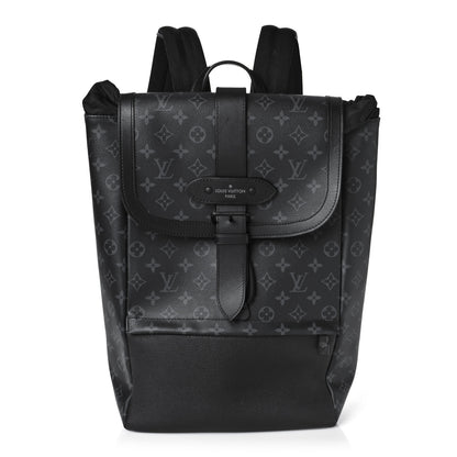 Louis Vuitton Monogram Eclipse Saumur Backpack 1 of 8