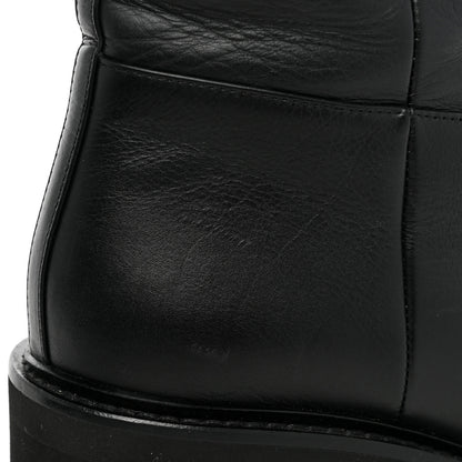 Chanel Calfskin CC Ankle Boots 37.5 Black 11 of 12