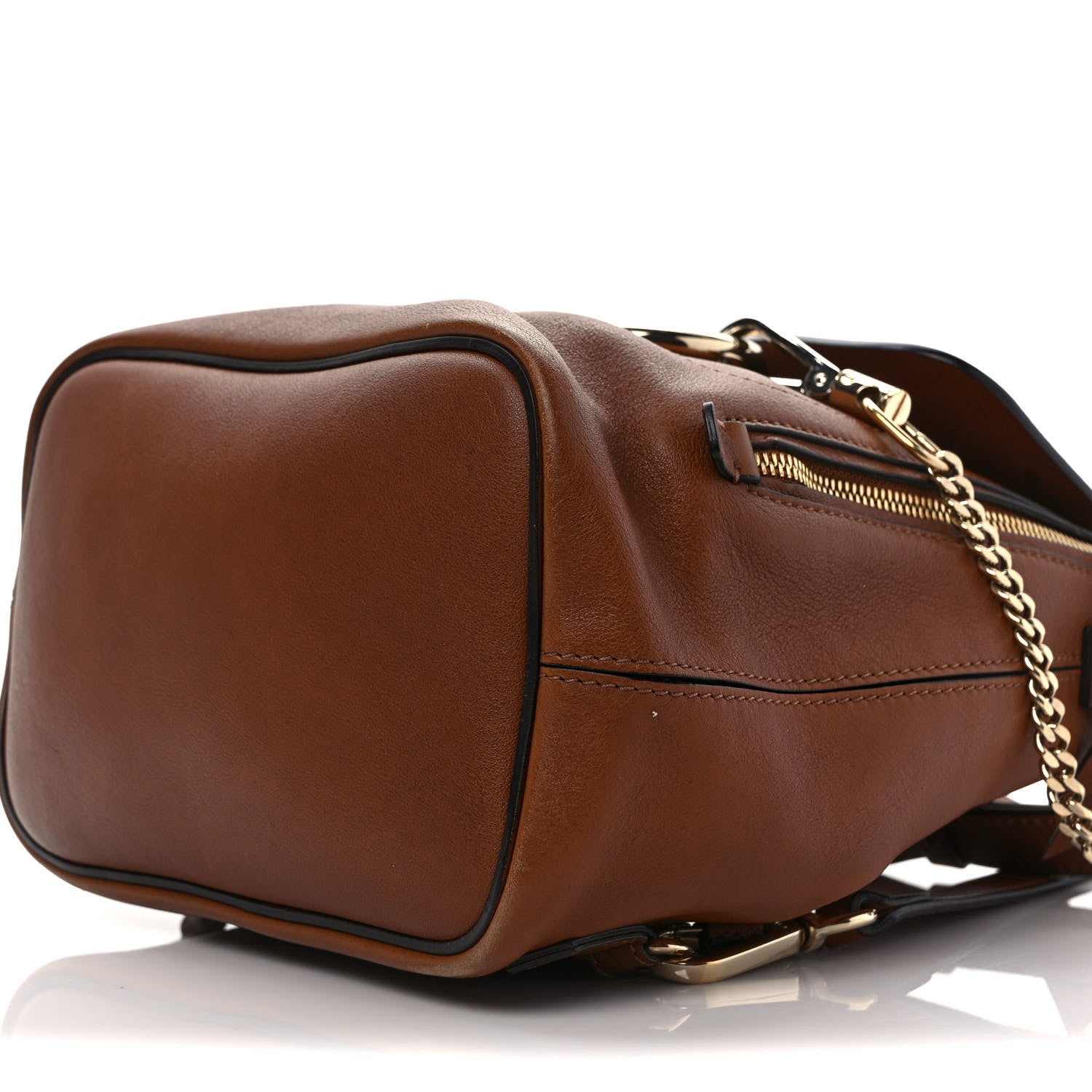Chloe Suede Calfskin Small Faye Backpack Tobacco 9 of 14