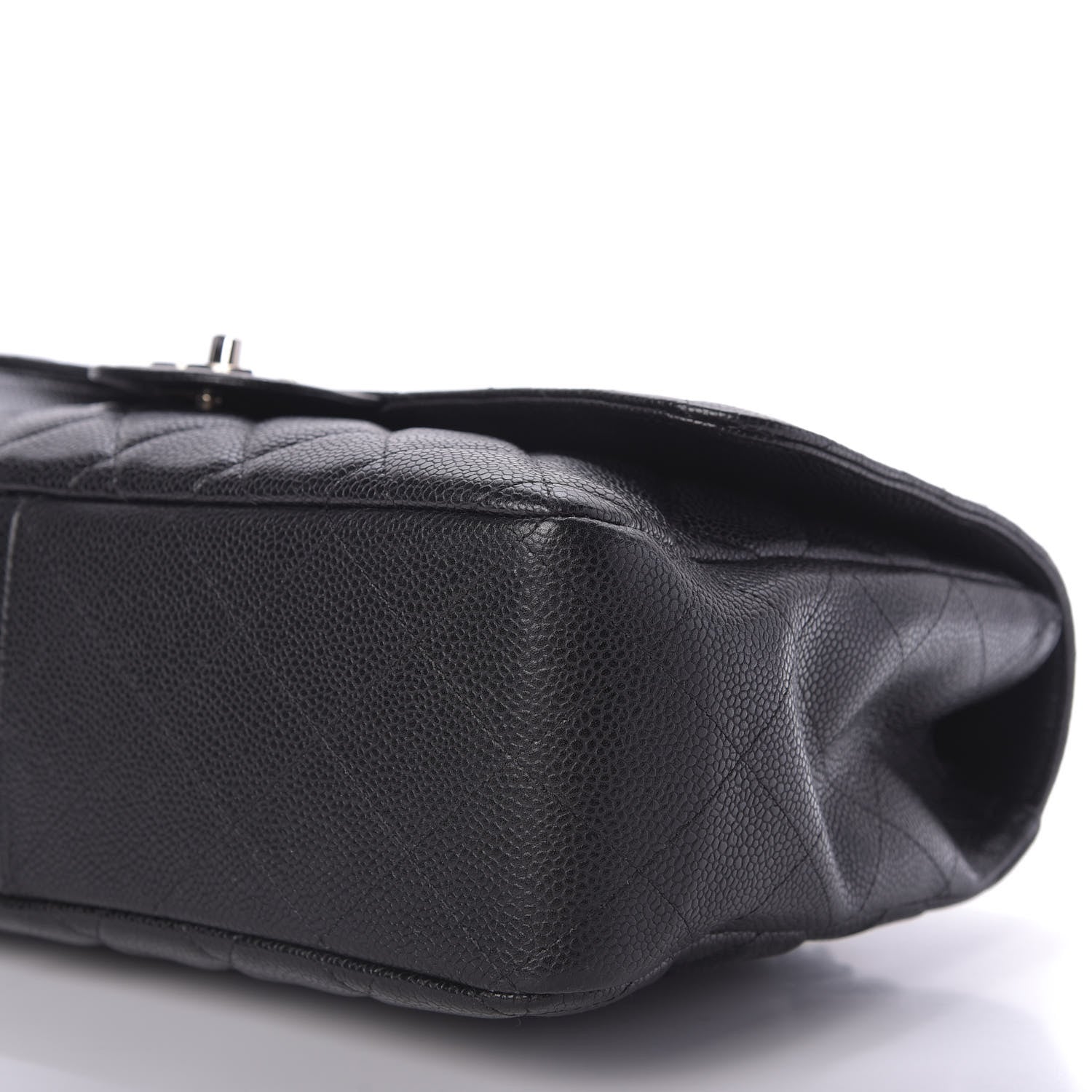 Chanel Caviar Quilted Jumbo Single Flap Black 7 of 10
